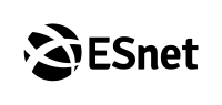 Black logo with ESnet short name